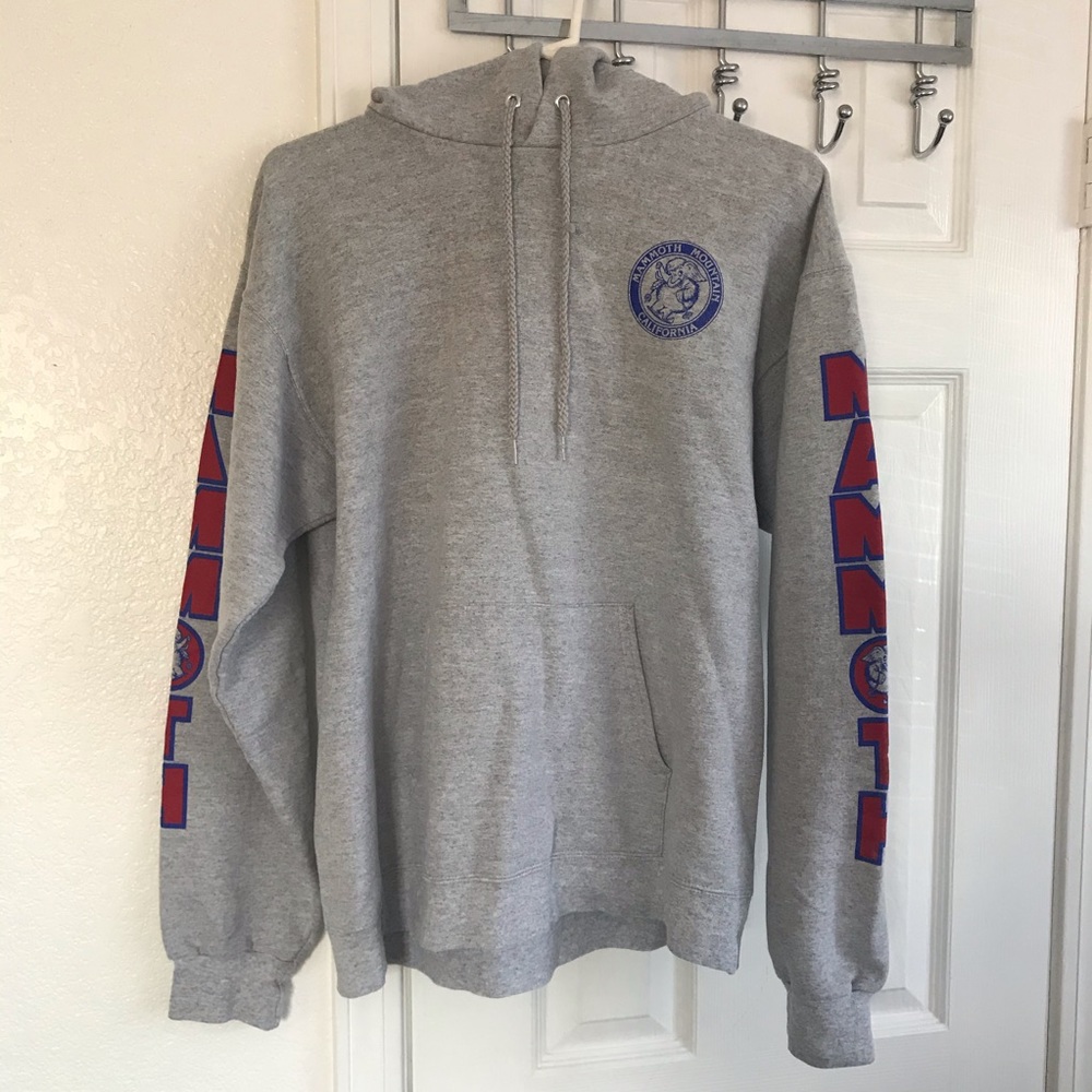 hanes grey mammoth mountain hoodie size small